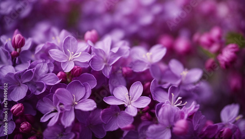 spring lilac violet flowers, abstract soft floral background © adynue