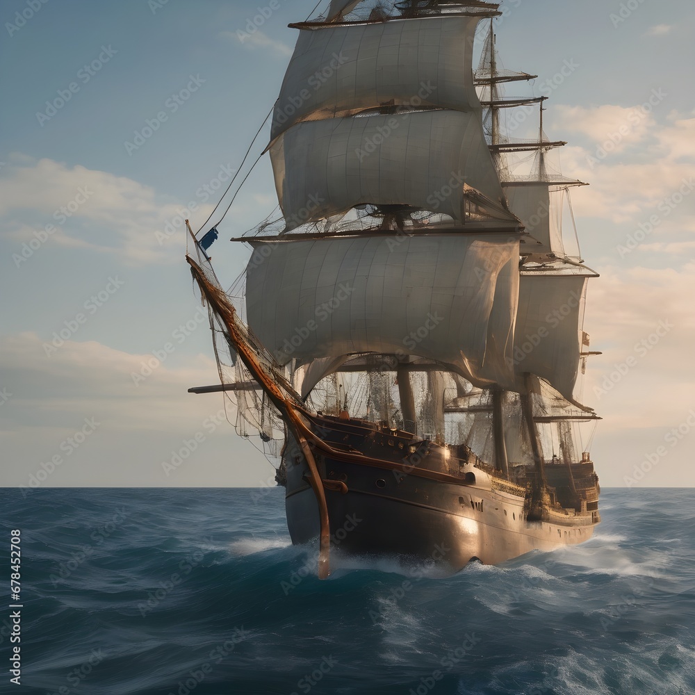 Naklejka premium Ship Background Very Cool