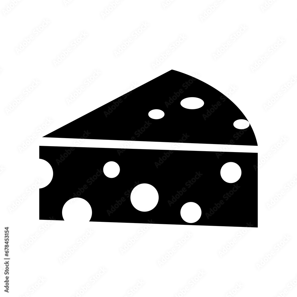 Cheese icon vector, filled flat sign, trendy style illustration on white background..eps Cheese icon vector, filled flat sign, trendy style illustration on white background..eps