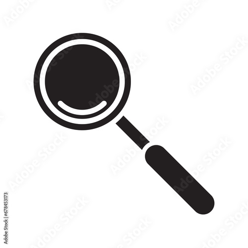 Magnifying glass icon, Search, find icon flat design on white background..eps