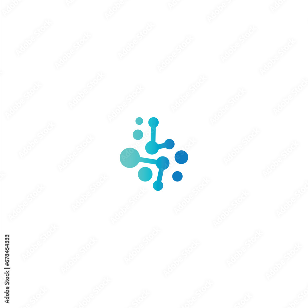 neuron connection logo design, Human brain icon neuron connection logo design, Human brain icon