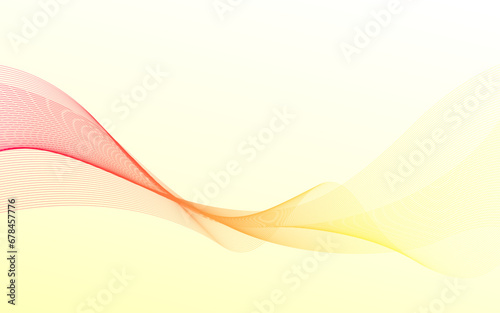 オレンジ色の曲線の抽象的な背景イメージ