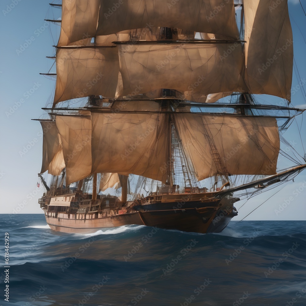 Naklejka premium Ship Background Very Cool