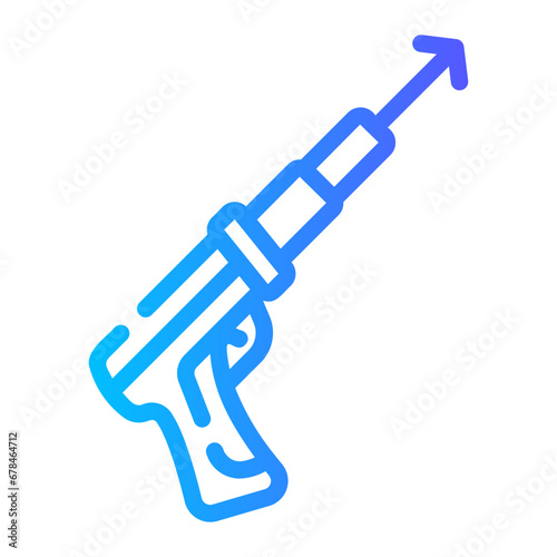 speargun Line Gradient Icon