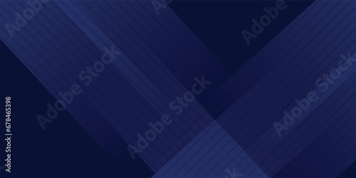 Premium background design with diagonal dark blue line pattern. Vector horizontal template for digital lux business banner, vector dark blue  photo