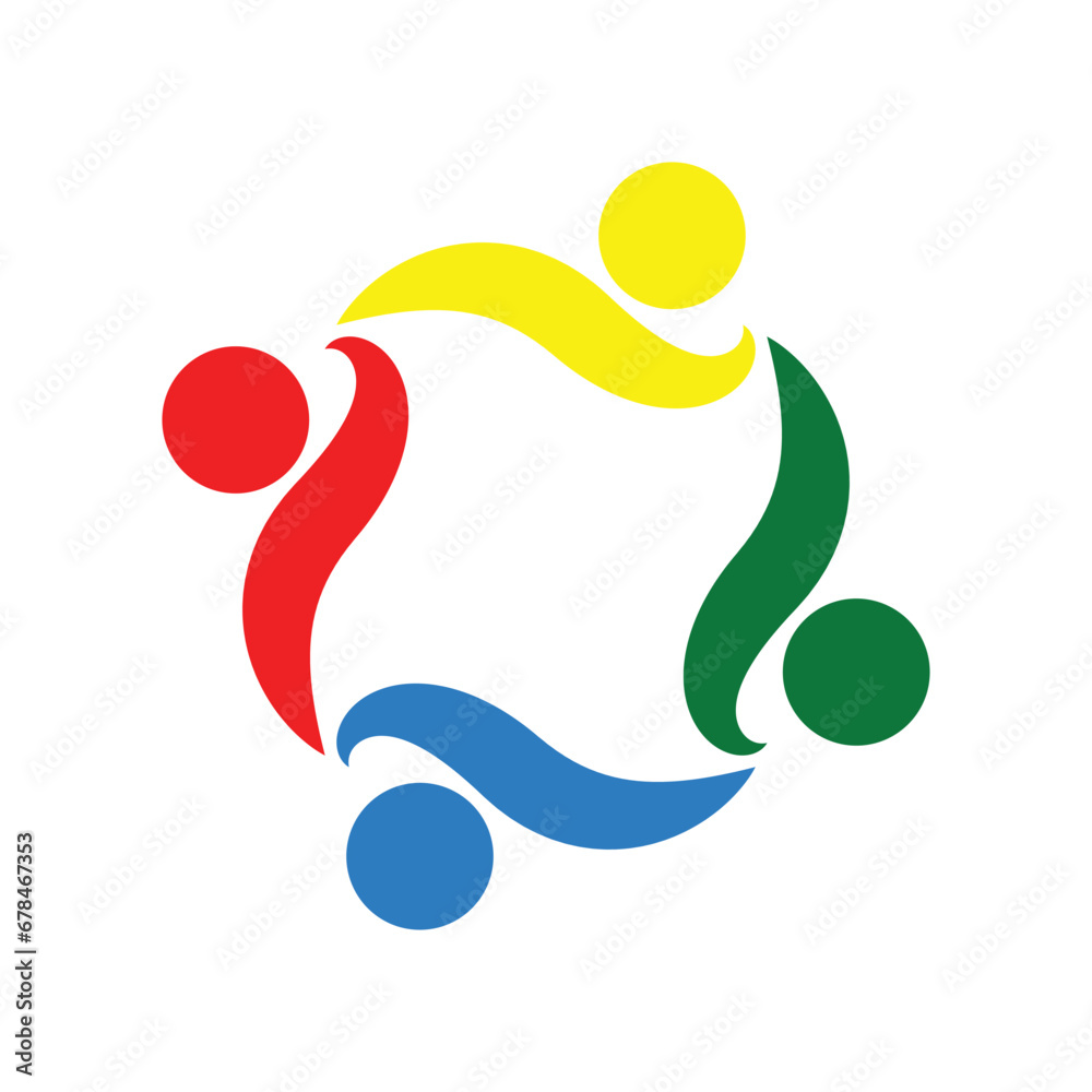 Fototapeta premium Adoption and care community Logo