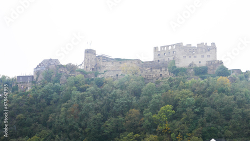 beautiful sceneries, historical houses castles , commercial ships along Rhine Danube river 