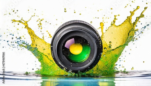 an artistic camera lens 