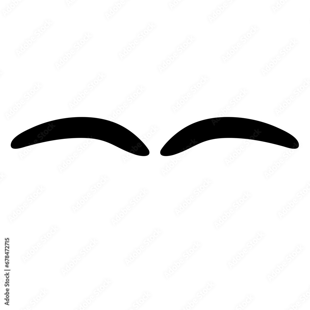 Cartoon eyebrows shapes Cartoon eyebrows shapes