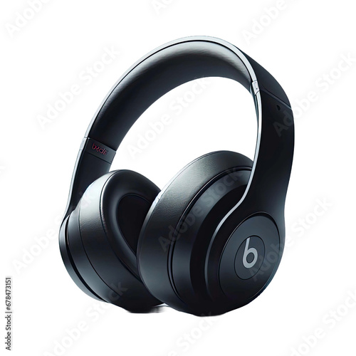 High-quality headphones on a white background. Headphone product photo beats