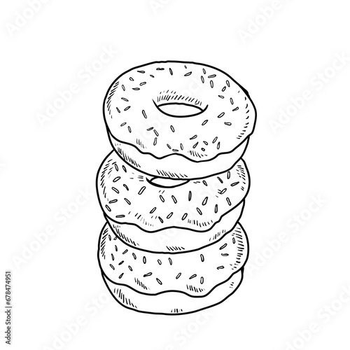 donuts hand drawn