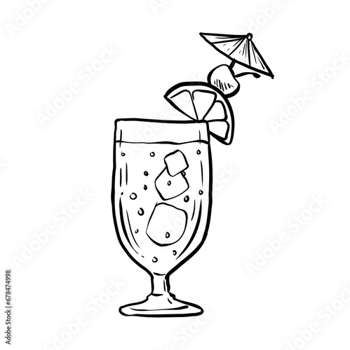 lemon ice hand drawn