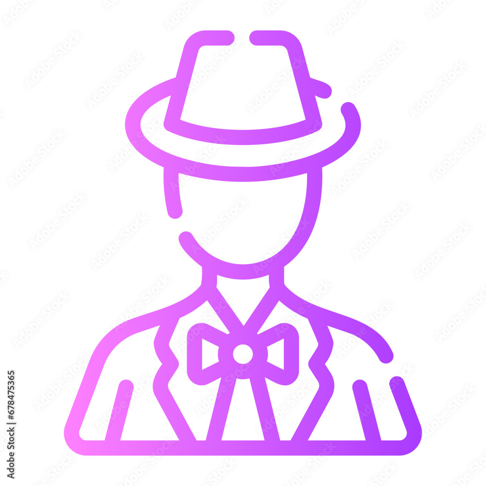 magician Line Gradient Icon