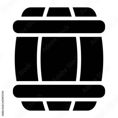 barrel glyph icon