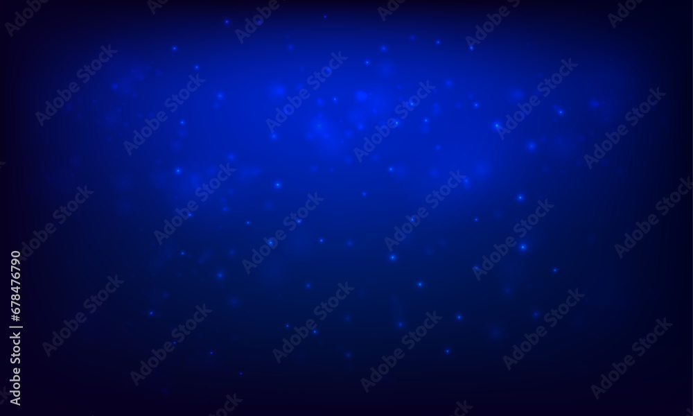 Obraz premium Vector abstract blue bokeh light sparkles banner