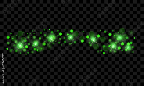 Vector shiny dust twinkle on transparent background