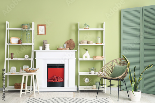 Interior of living room wit...