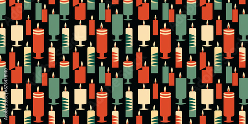 Bauhaus Style Christmas Candles wallpaper