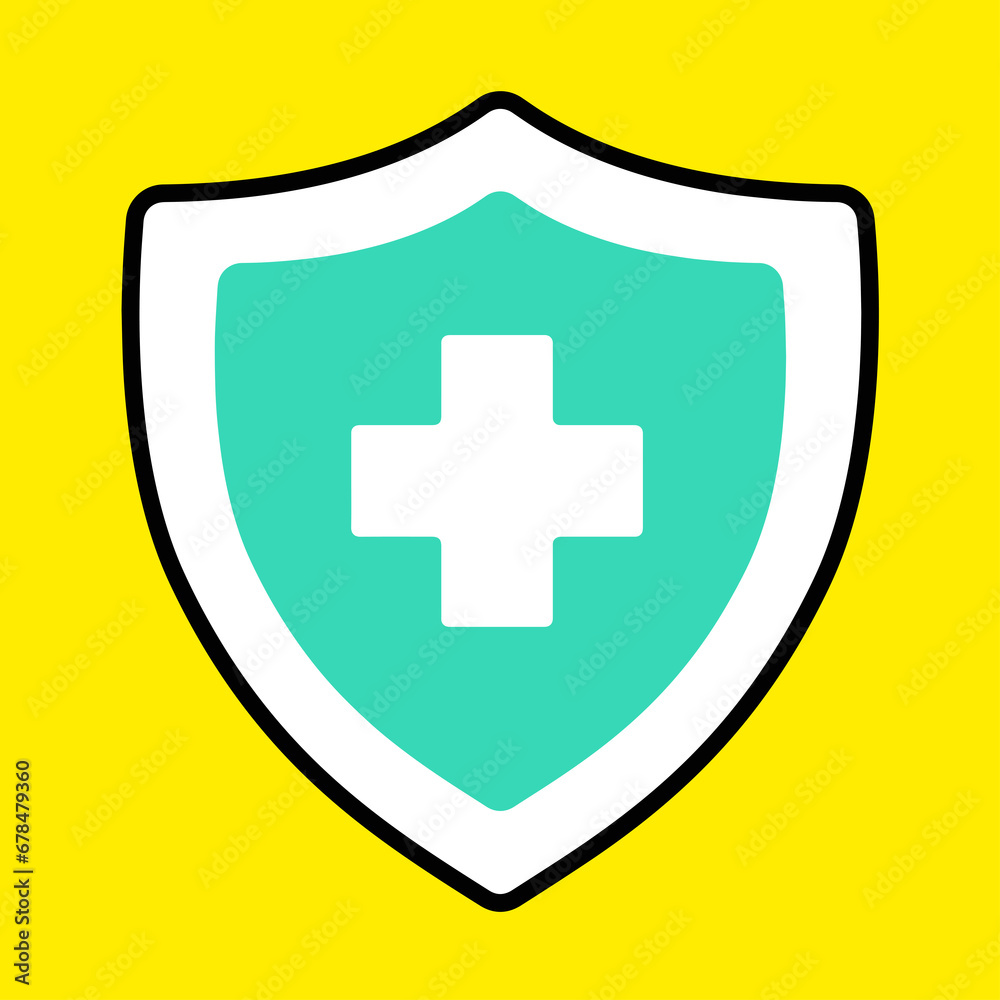 Fototapeta premium Health Insurance Logo Design Vector illustration Artwork