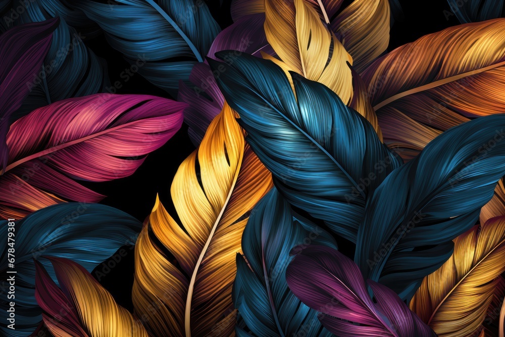 Leaf illustration background Leaf illustration background
