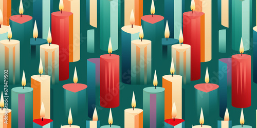 Bauhaus abstract Christmas Candles HD