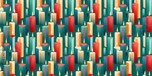 Bauhaus abstract Christmas Candles  wallpaper