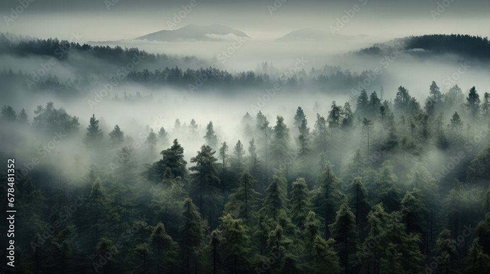 misty morning in the mountains misty morning in the mountains