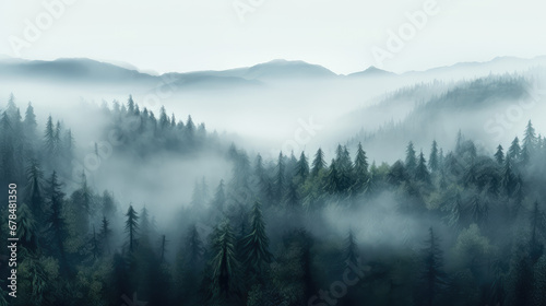 mist in the mountains