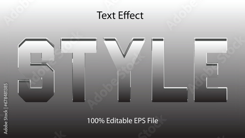 Style Text Effect 100% Text Effect Eps File Digital Download
