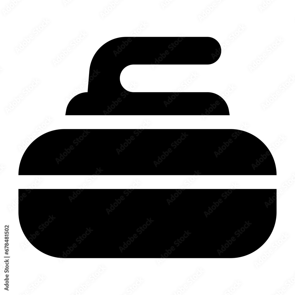 Curling Stone Icon Curling Stone Icon