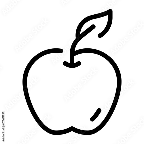 apple line icon