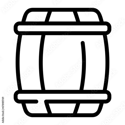 barrel line icon