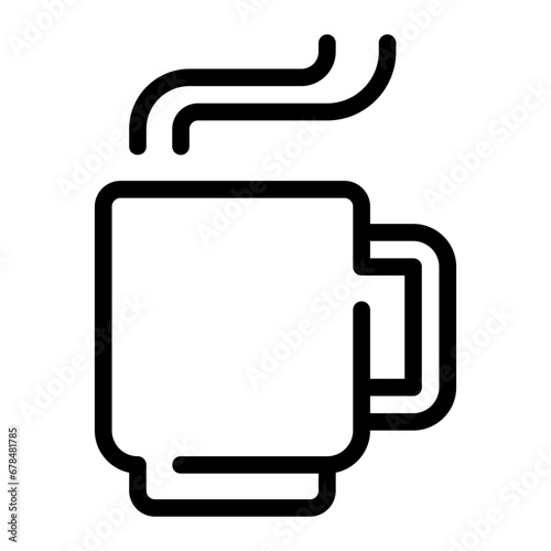mug line icon