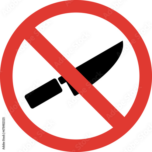 Do not bring weapon sign