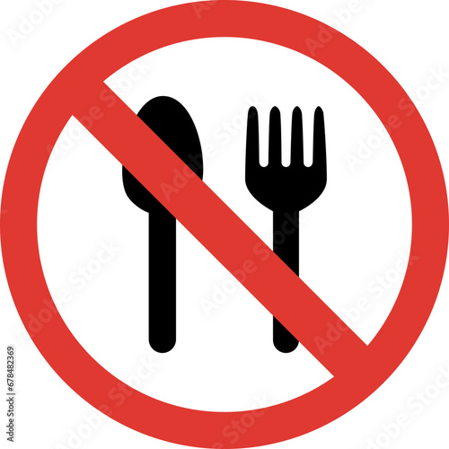 Do not eat sign