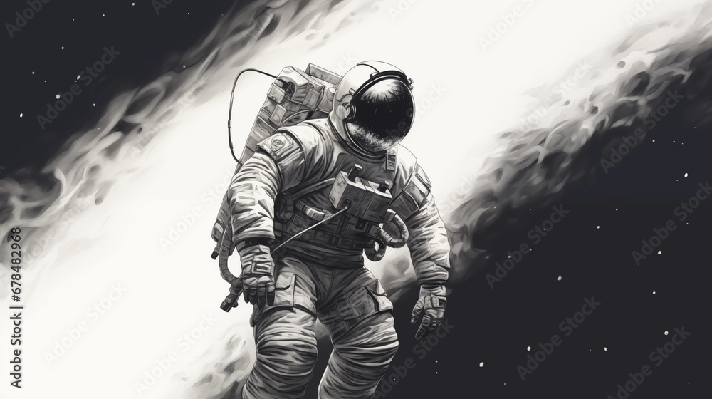 Explorando o Infinito: A Incrível Jornada do Astronauta, IA Generativa Explorando o Infinito: A Incrível Jornada do Astronauta, IA Generativa