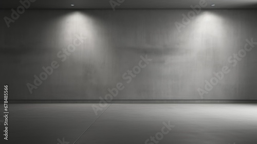 Natural grey environment with soft, dynamic lighting, ideal for image renderings, product showcasing, and versatile placements of various goods. The neutral backdrop enhances visual appeal and provide