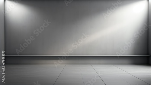 Natural grey environment with soft  dynamic lighting  ideal for image renderings  product showcasing  and versatile placements of various goods. The neutral backdrop enhances visual appeal and provide