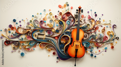 abstract music background photo