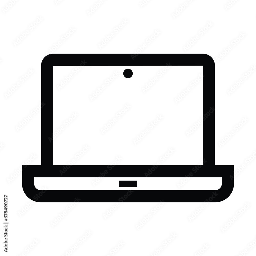 Laptop vector icon Laptop vector icon