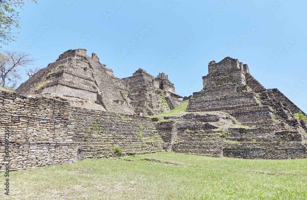 The spectacular Mayan pyramid city of Tonina in Ocosingo, Chiapas