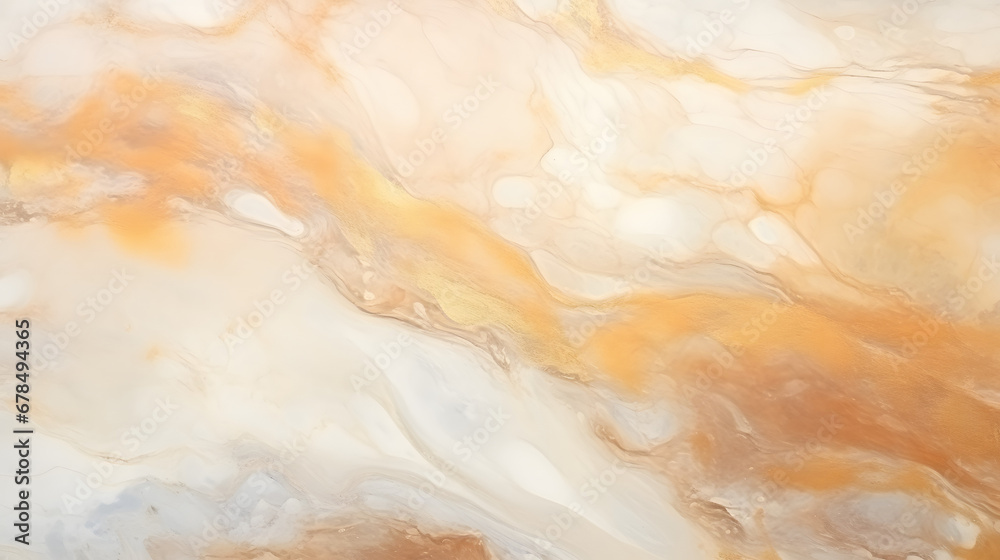 Abstract gold, nacre and beige marble texture. generative AI.