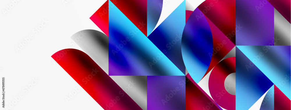 Artistic arrangement of triangles, lines, and circular elements in a mesmerizing geometric mosaic pattern, offering a visually dynamic and captivating composition Artistic arrangement of triangles, lines, and circular elements in a mesmerizing geometric mosaic pattern, offering a visually dynamic and captivating composition