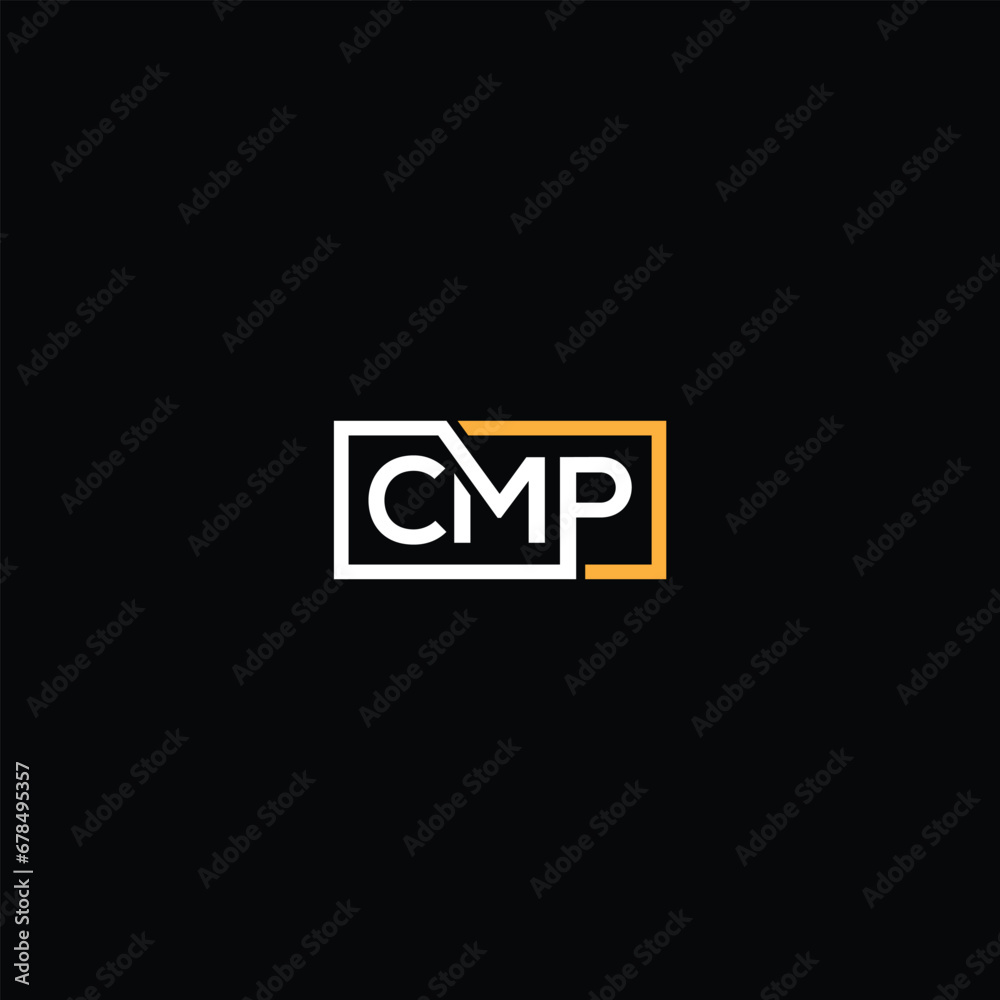 Initial Letter CMP Flame Logo Design Template Initial Letter CMP Flame Logo Design Template