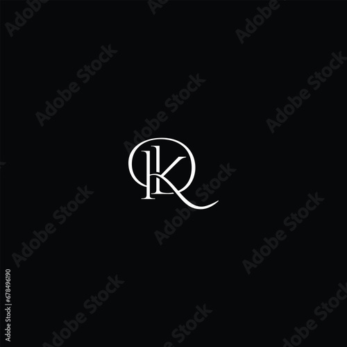 Initial Letter DK Flame Logo Design Template