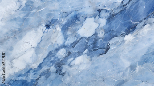 blue and white marble texture. generative AI.
