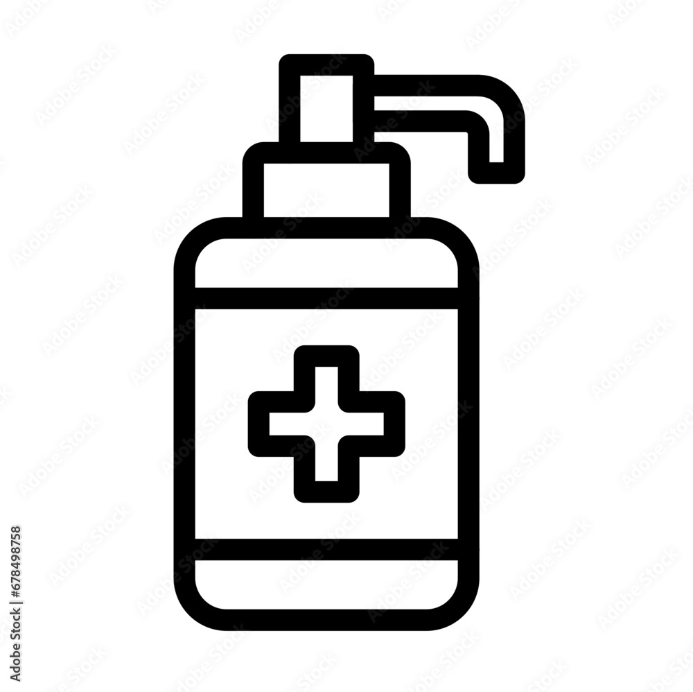 Fototapeta premium Antiseptic Outline Icon