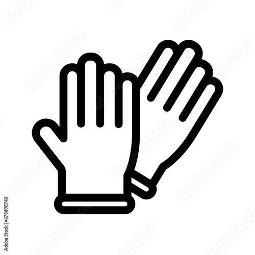 Rubber Gloves Outline Icon