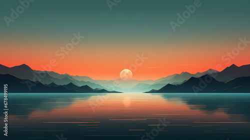 风景、日落抽象海报网页PPT背景 © Derby
