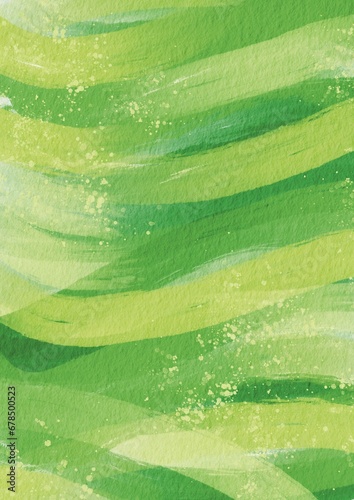 Abstract dry brush with splash green leaves color watercolor illustration background for decoration on organic lifestyles, nature, spring season and rural concept.